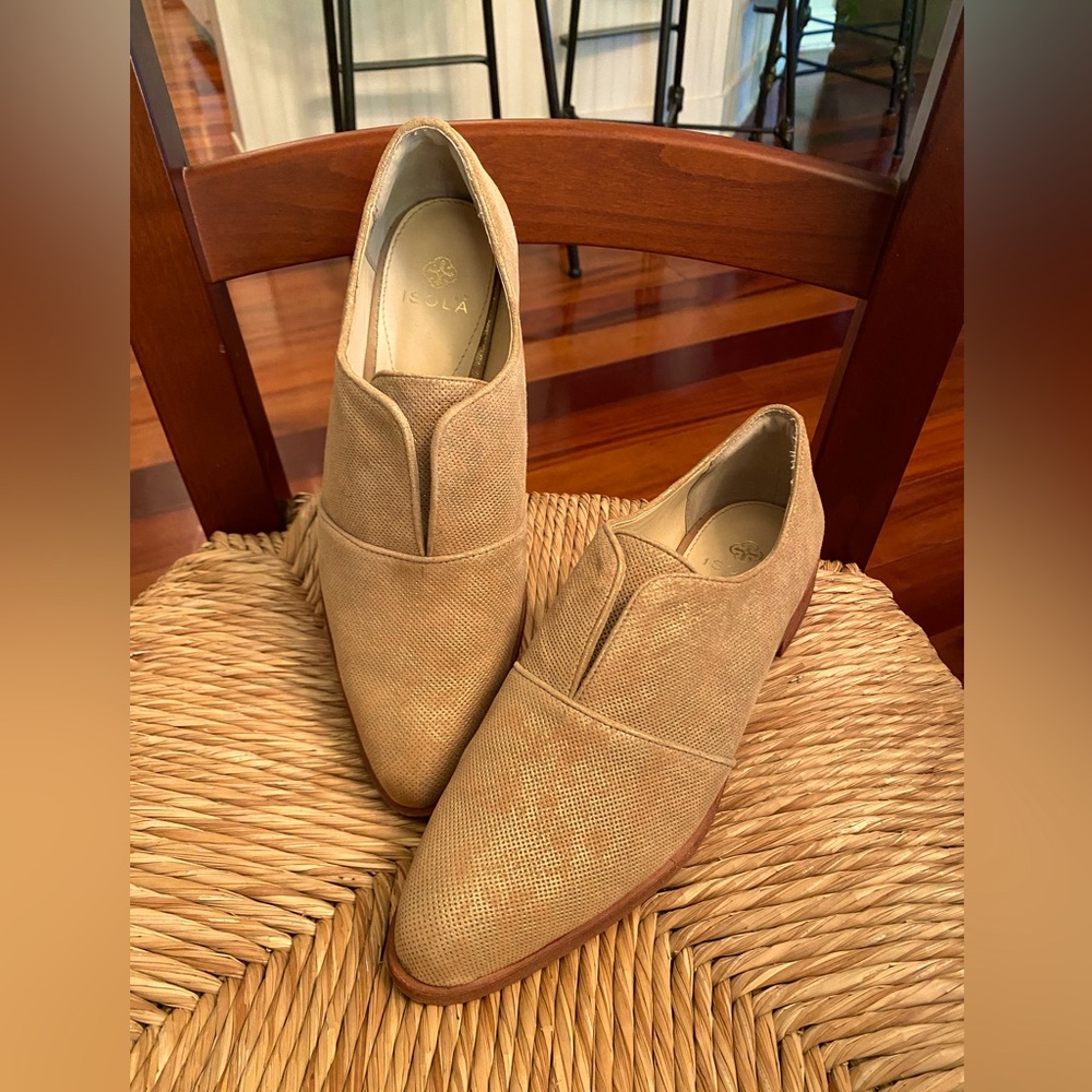 Isola Metallic Women's Slip on Loafers 9